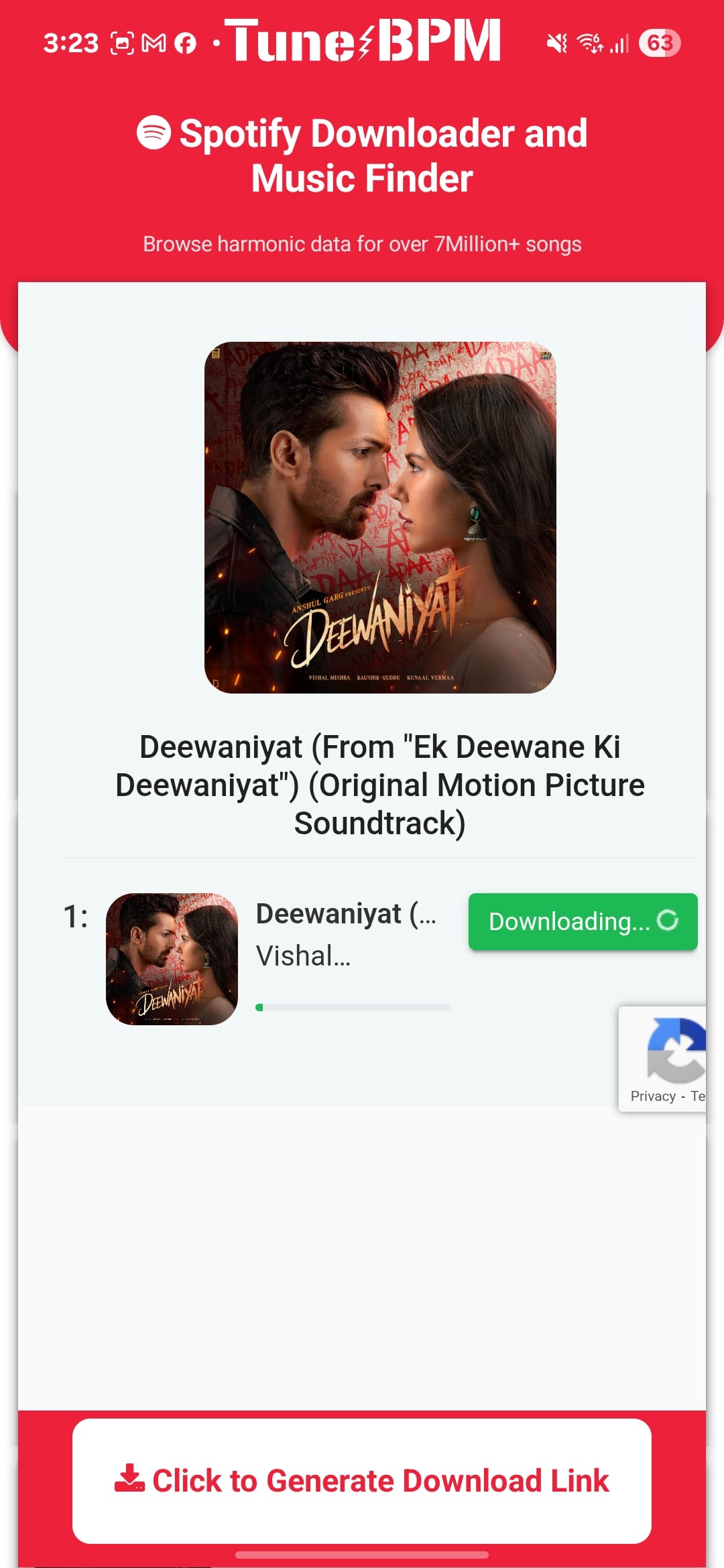 Spotify Downloader Android App TuneBPM